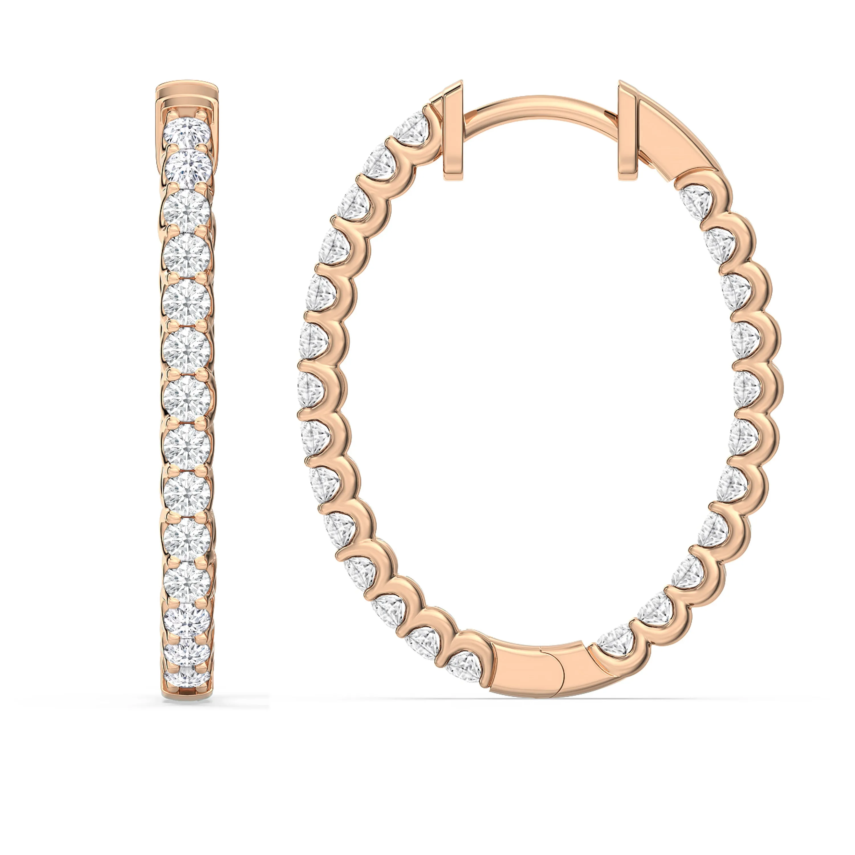Inside Out "U" Basket Oval Hoops