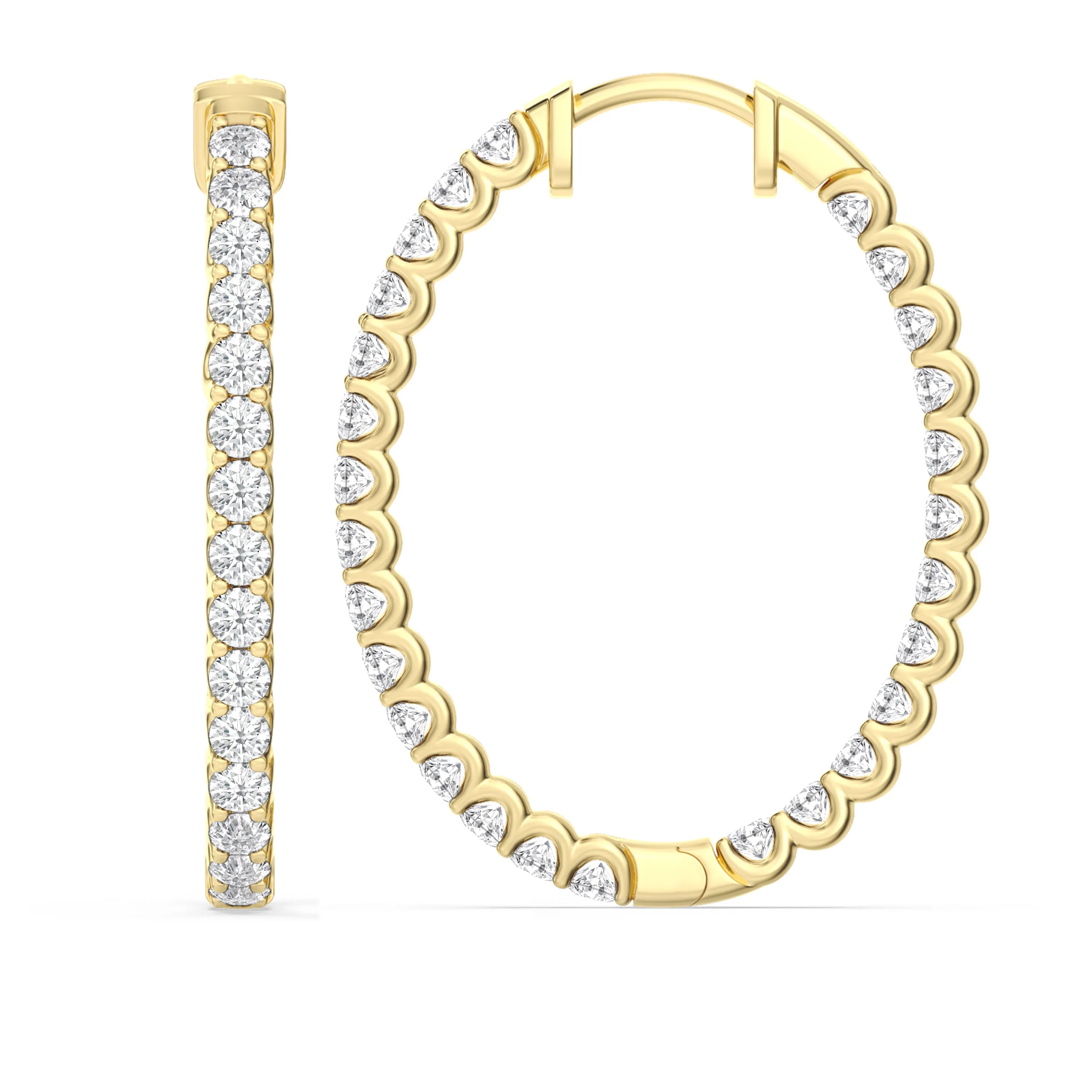 Inside Out "U" Basket Oval Hoops