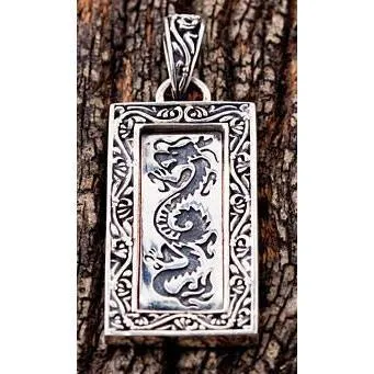 Japanese Dragon Silver Pendants