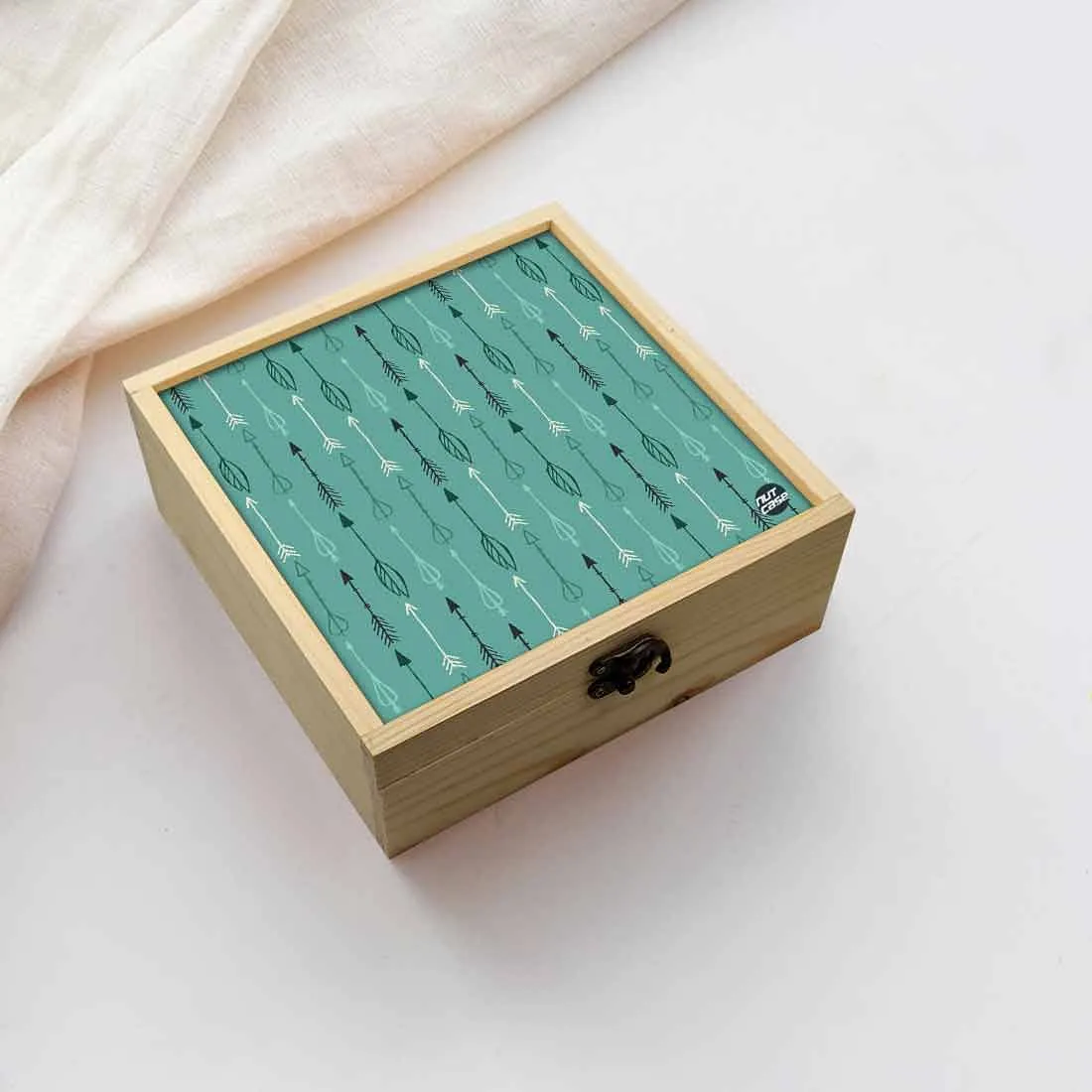 Jewellery Box Wooden Jewelry Organizer -  Arrows