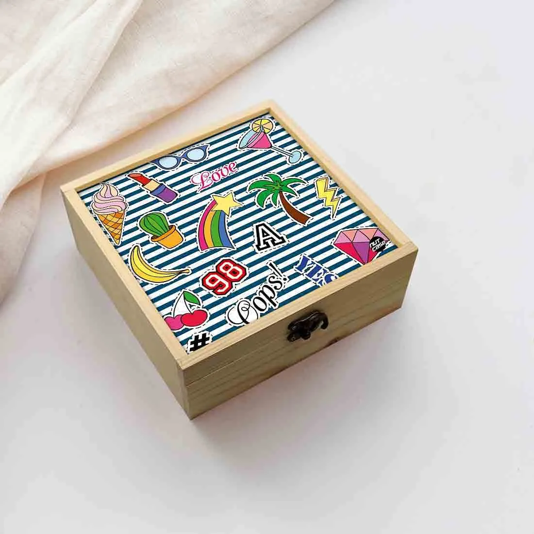 Jewellery Box Wooden Jewelry Organizer -  Love Summer