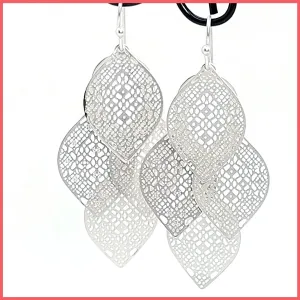 Laser Etch Dangly Earrings