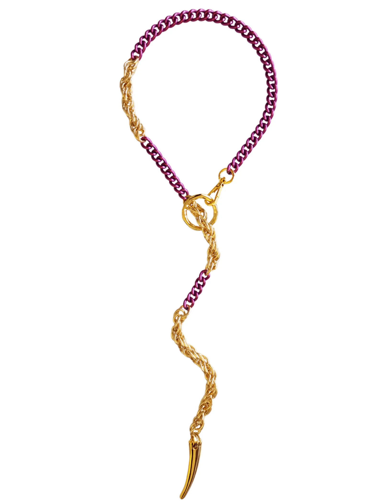 LAST ONE! FORBIDDEN DELUXE Necklace - Lilac & Gold