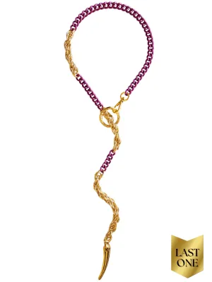 LAST ONE! FORBIDDEN DELUXE Necklace - Lilac & Gold