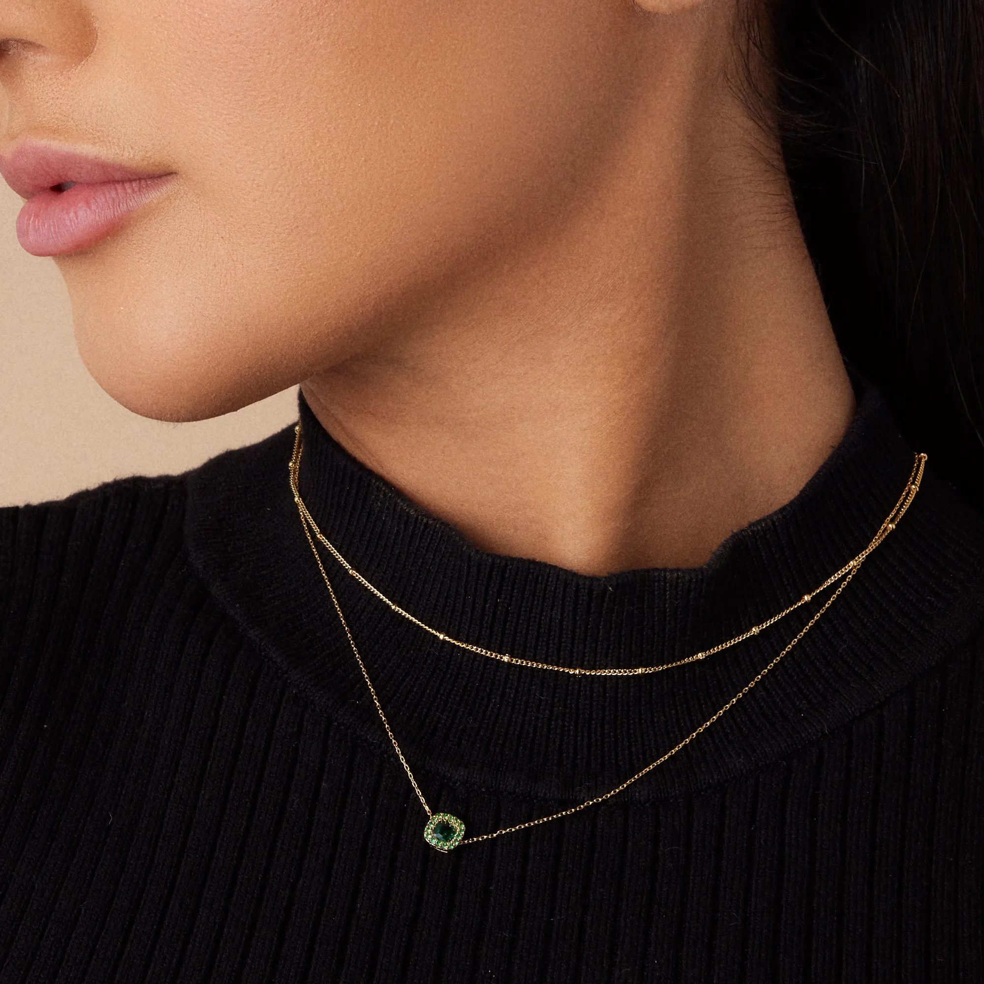 Layered Gem Necklace
