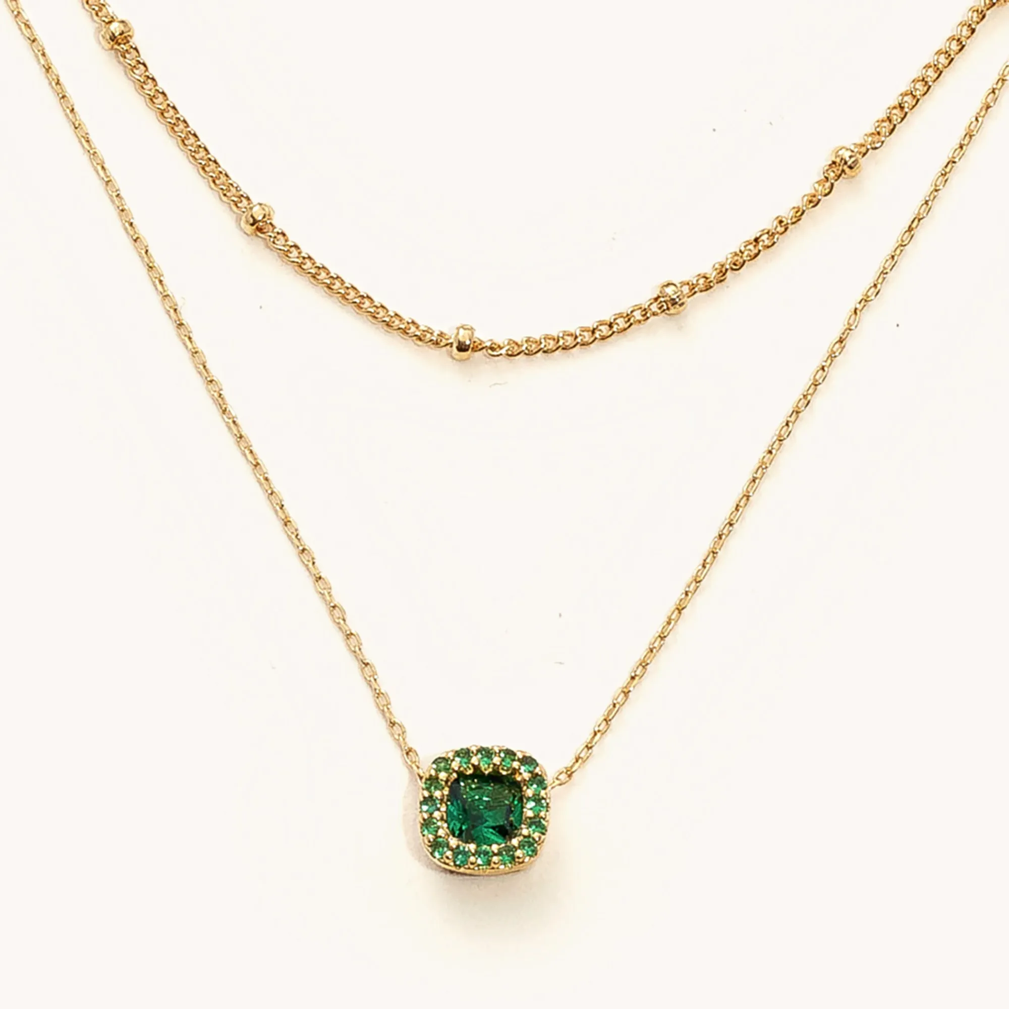 Layered Gem Necklace