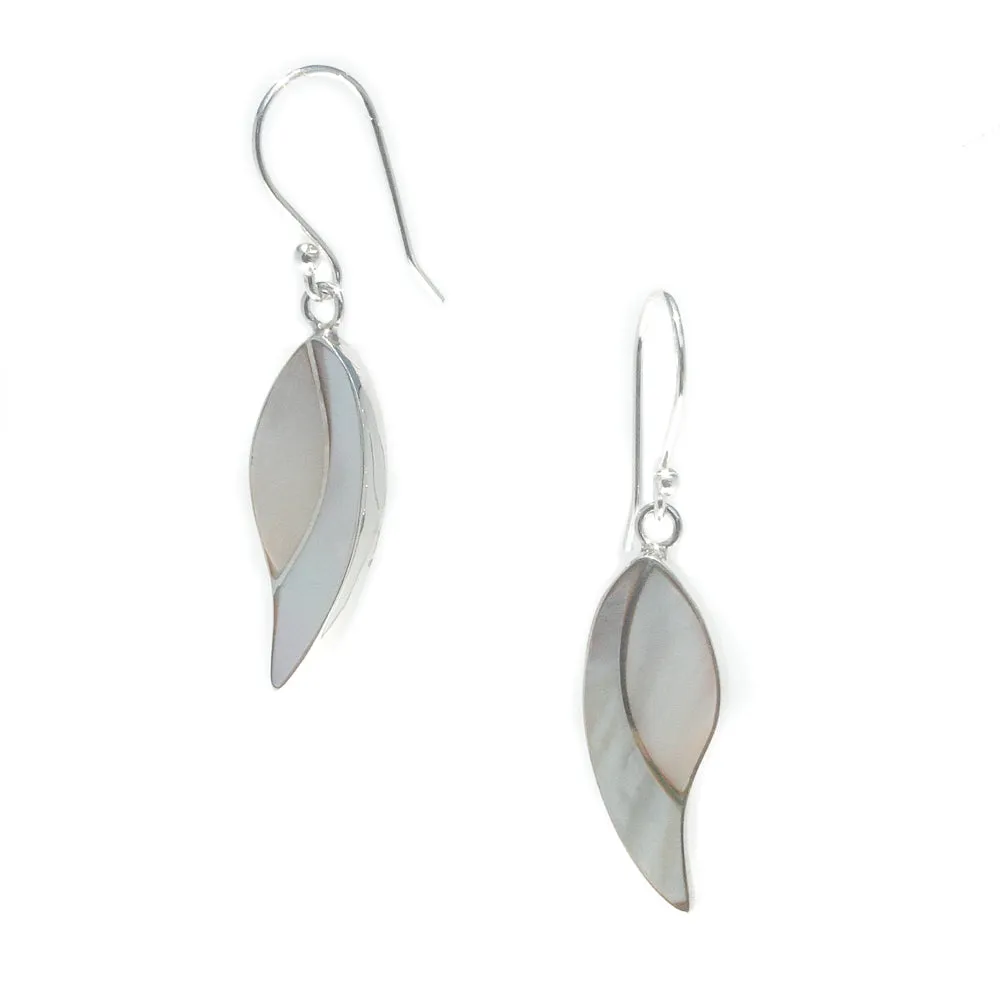 Leaf Mother Of Pearl Earrings
