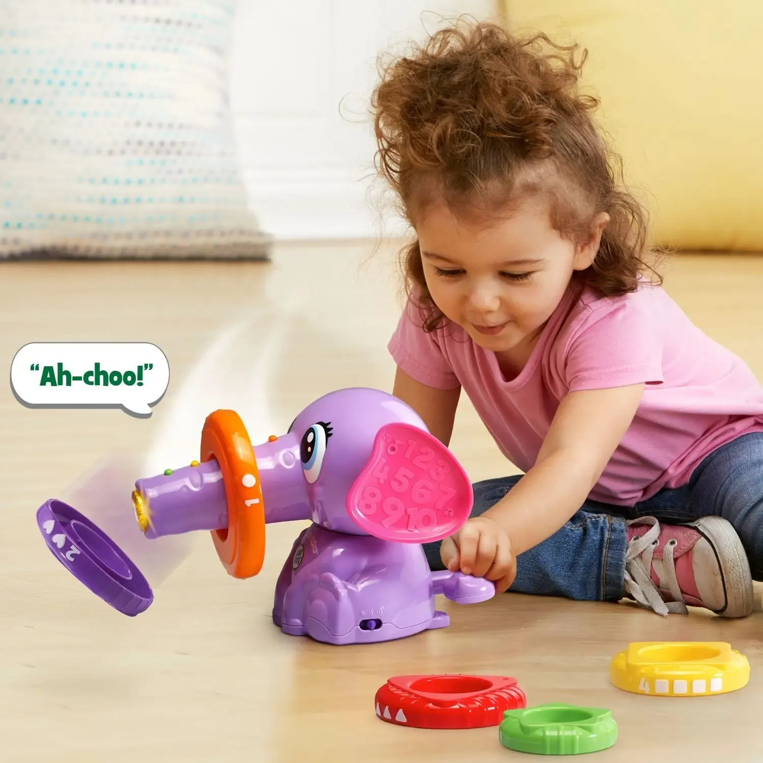 LeapFrog Stack & Tumble Elephant™ Musical Toy Blue Age- 6 Months & Above