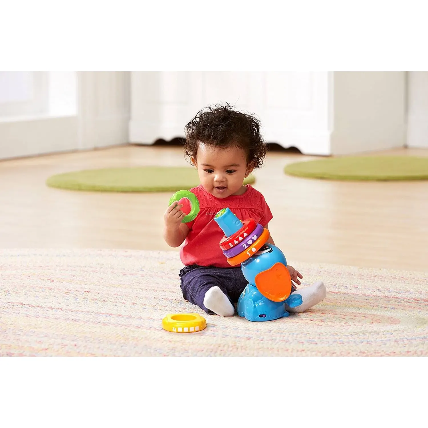 LeapFrog Stack & Tumble Elephant™ Musical Toy Blue Age- 6 Months & Above