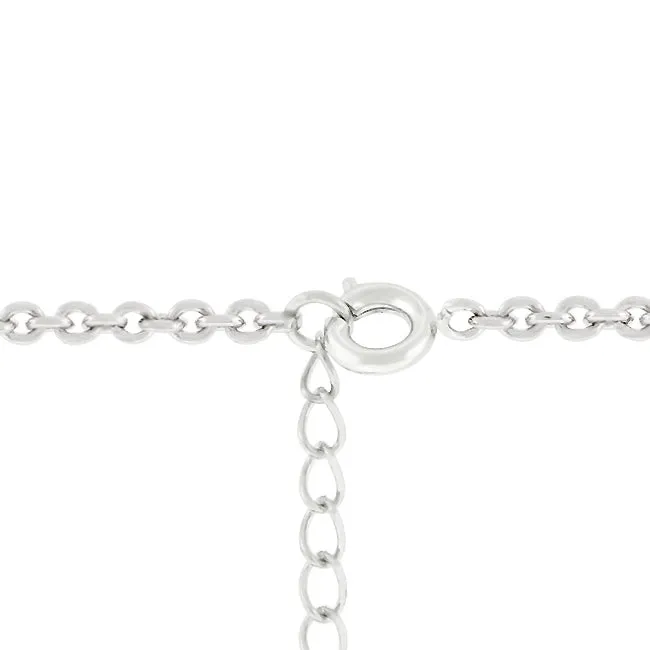 LOVCIA Exquisite Pearl Rhodium-Plated Necklace