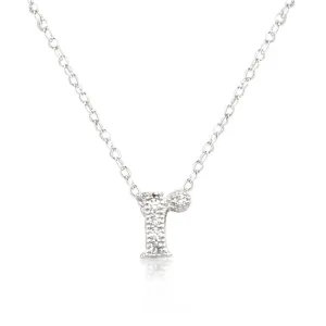LOVCIA Sparkling Cubic Zirconia Initial R Necklace
