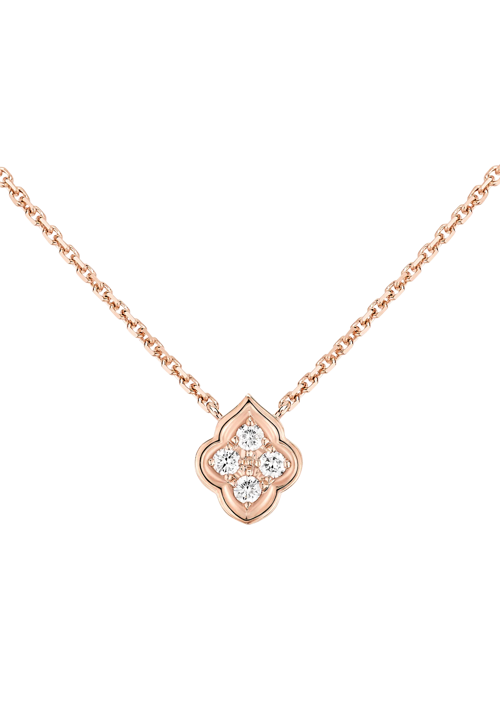 Luce - 4 Diamond White Gold Pendant