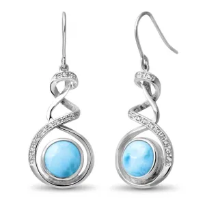 MARAHLAGO LARIMAR DANTE EARRINGS