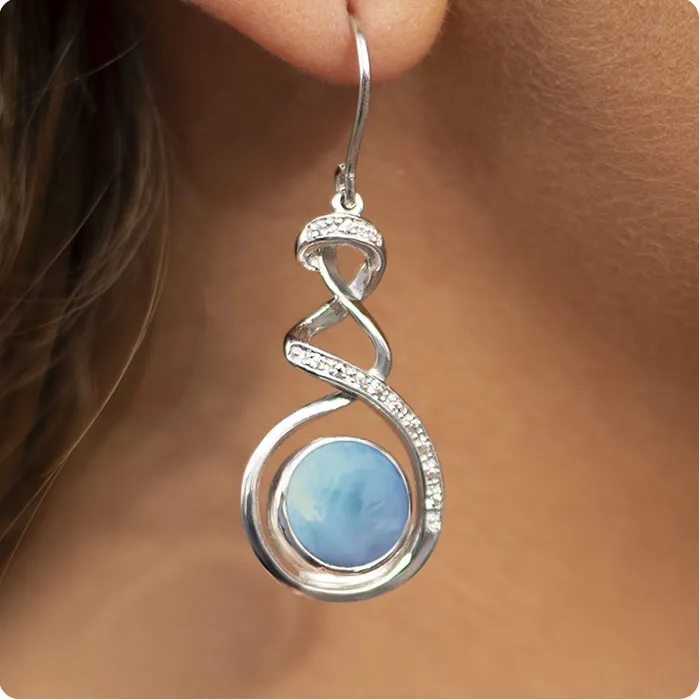 MARAHLAGO LARIMAR DANTE EARRINGS