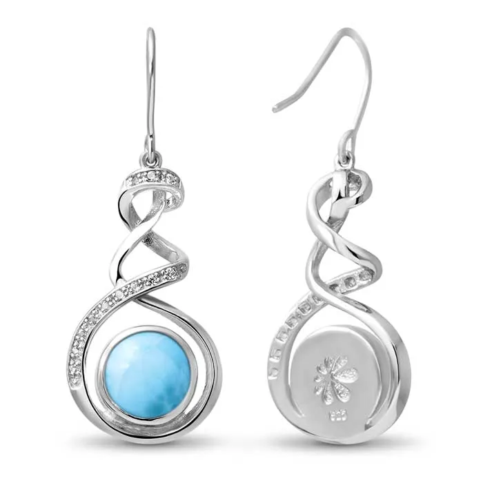 MARAHLAGO LARIMAR DANTE EARRINGS