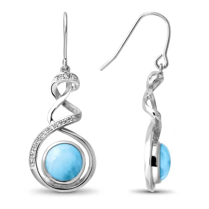 MARAHLAGO LARIMAR DANTE EARRINGS