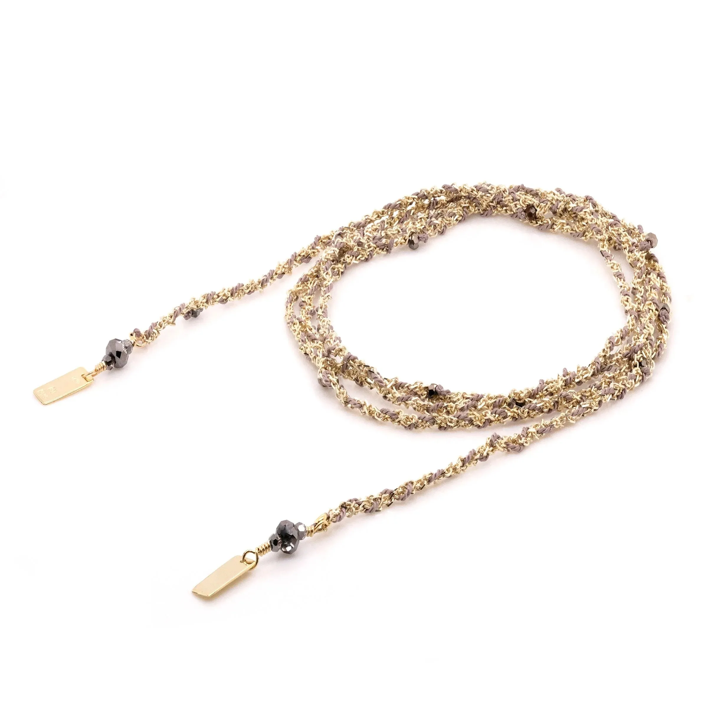 Marie Laure Chamorel Necklace 182 - Gold Grey