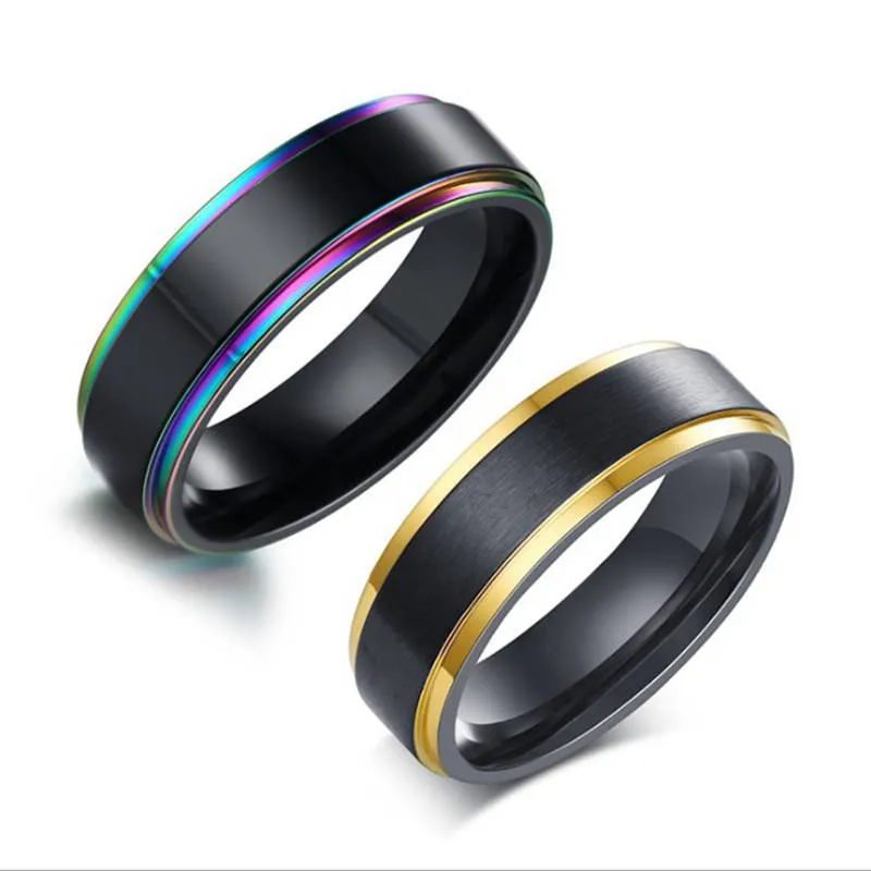 Mens Womens Rainbow Colorful LGBT Ring