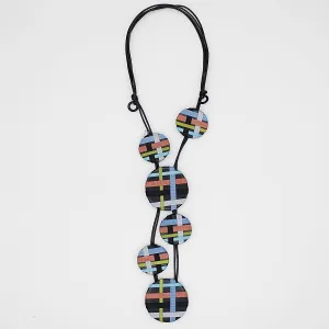 Multi Circles of Ribbon Fiona Necklace