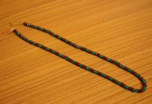 Multicolor Ruby & Green Onyx necklaces
