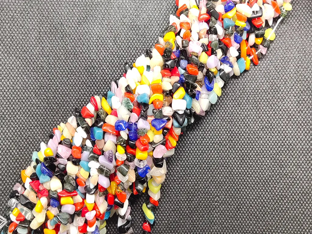 Multicolour Uncut Stone Beads