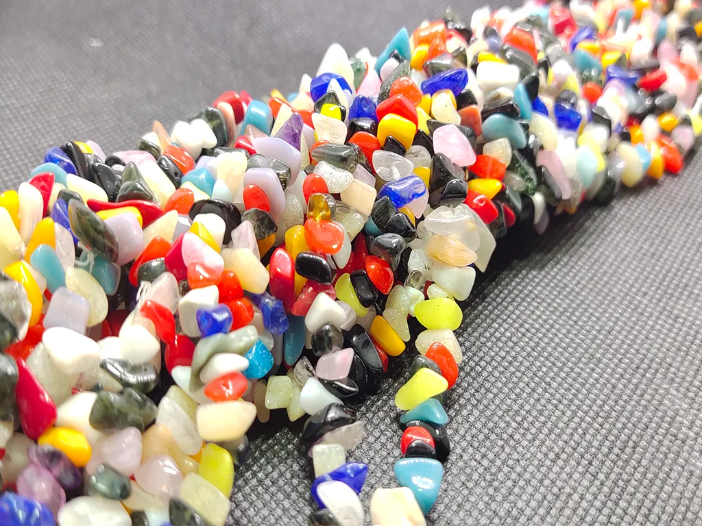 Multicolour Uncut Stone Beads