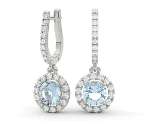 Natural Round Brilliant Cut Diamonds Earrings