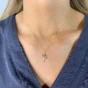 Nikki Smith Golden Adina Charm Necklaces-Sunburst