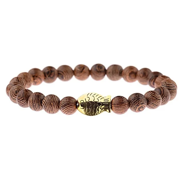 Ocean Conservation Jewelry | Eco Friendly Wooden Bracelet 14 Styles
