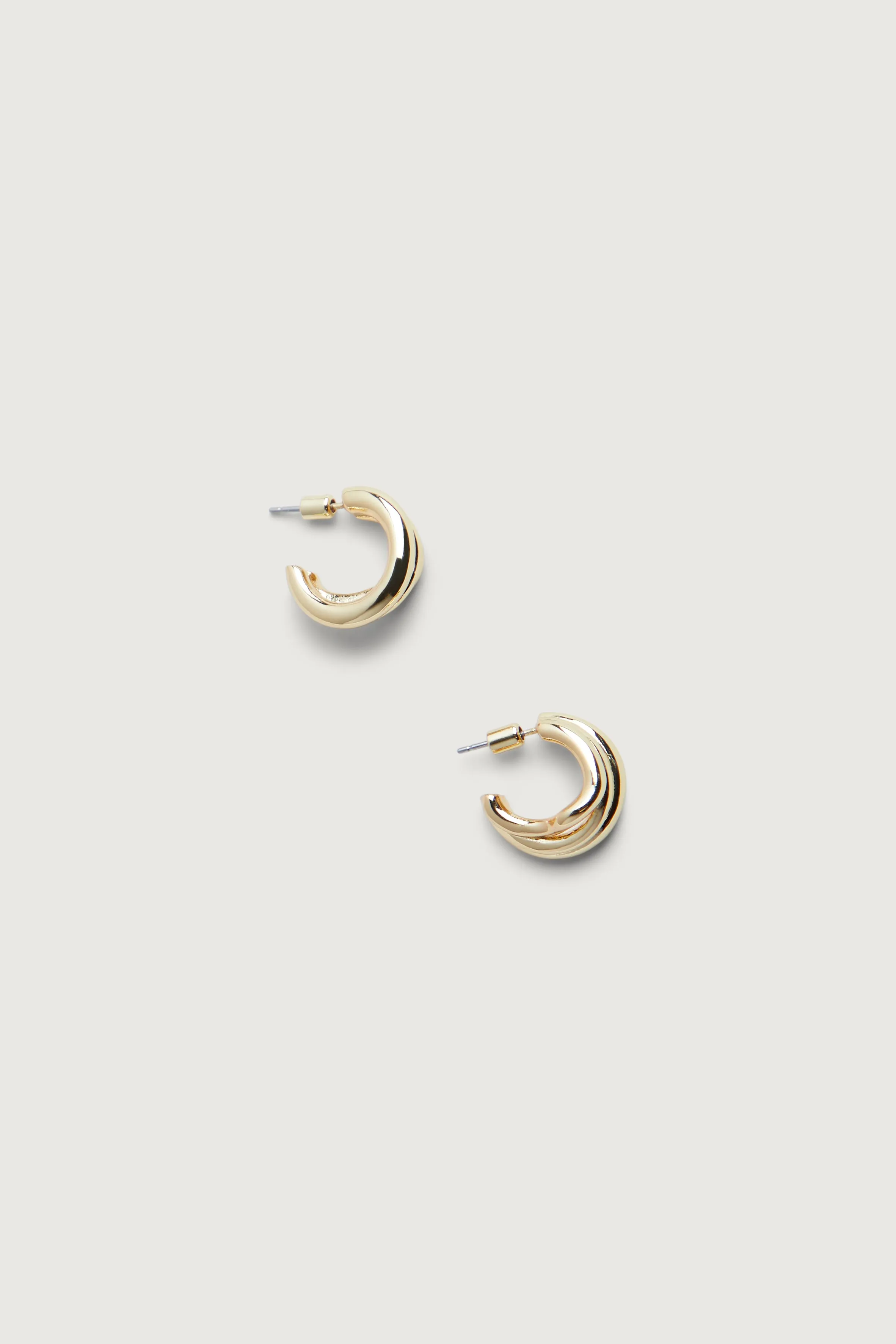ORGANIC ASYMMETRICAL HOOP EARRINGS