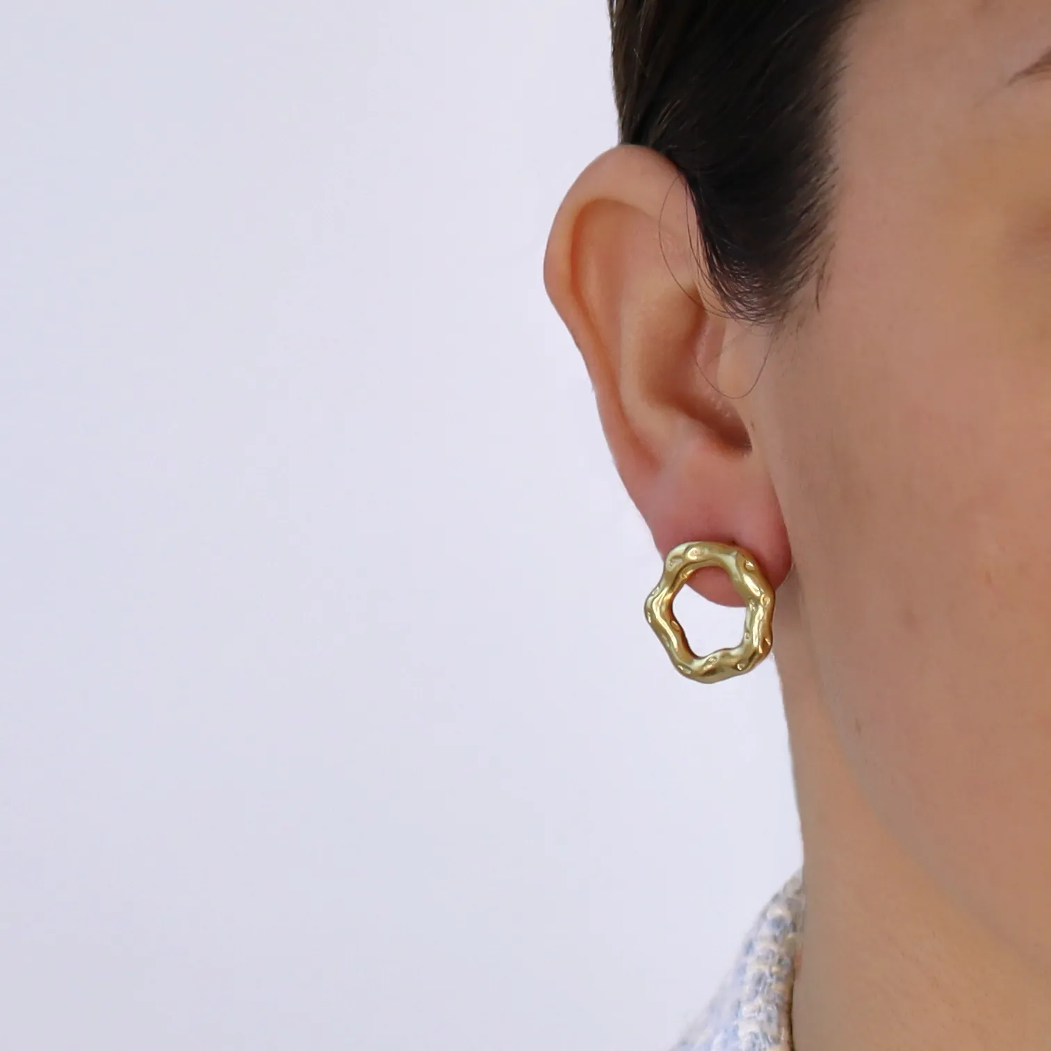 Organic Circle Earrings