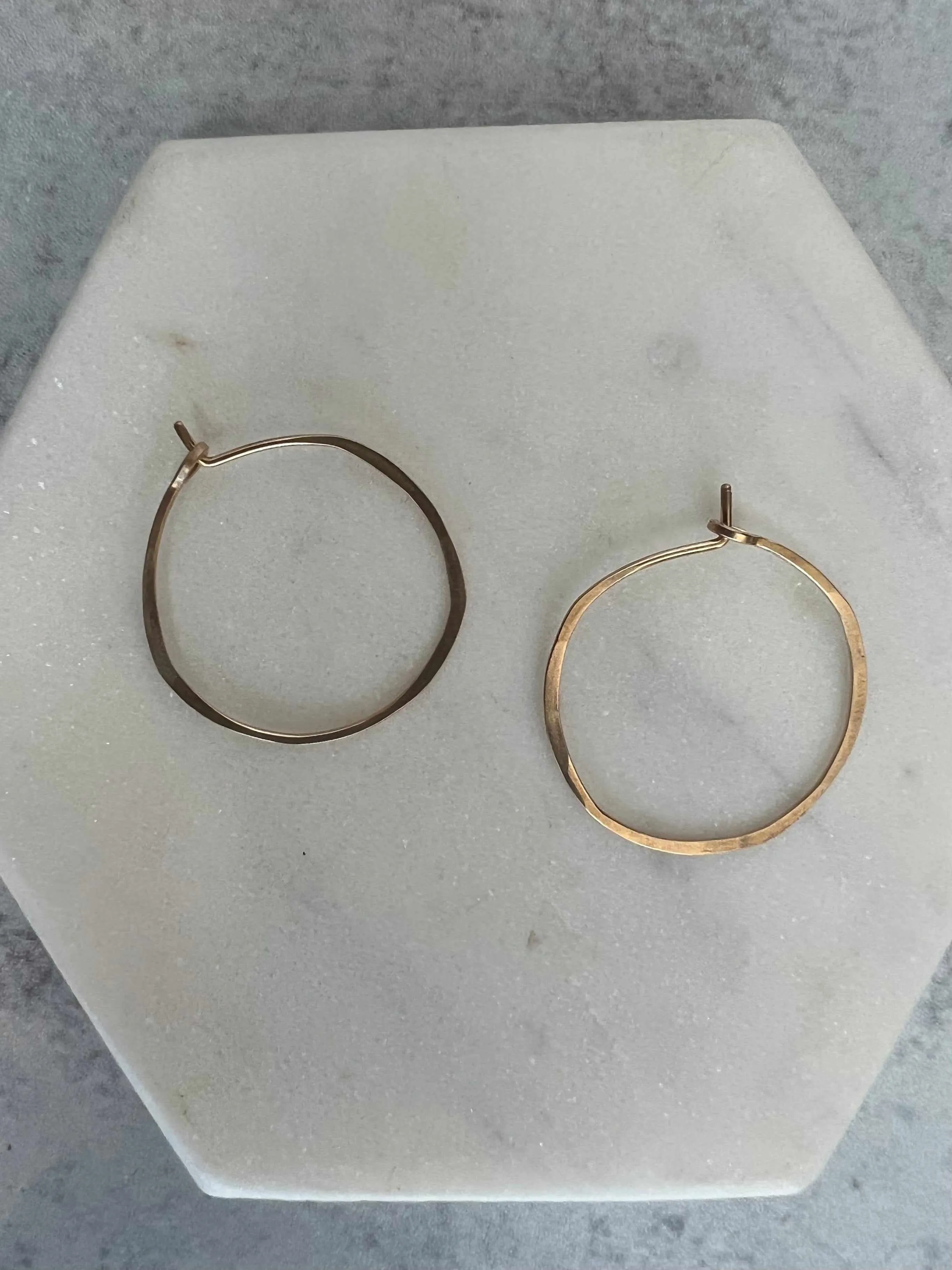 Organic Circles Hoop Earrings