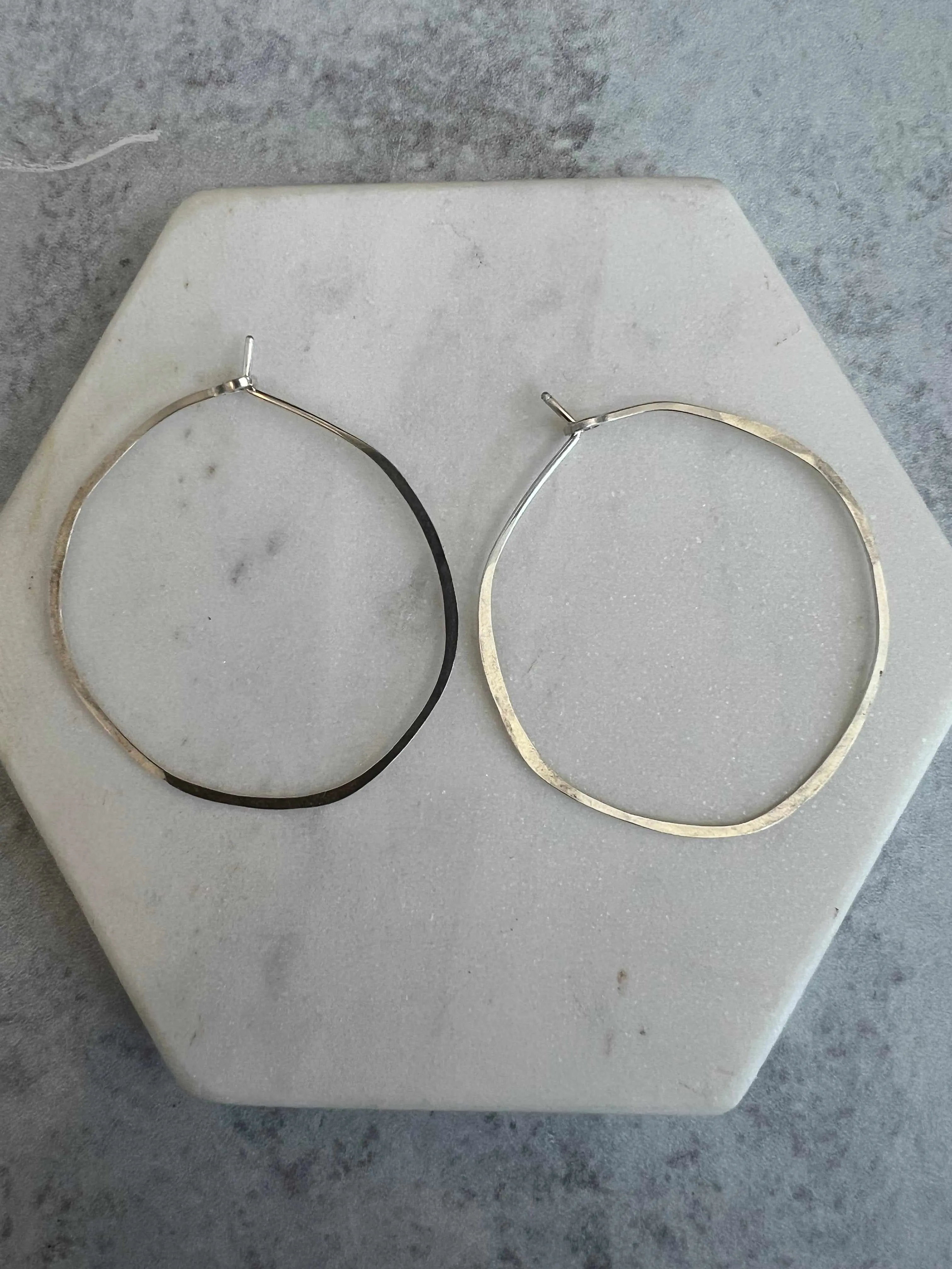 Organic Circles Hoop Earrings