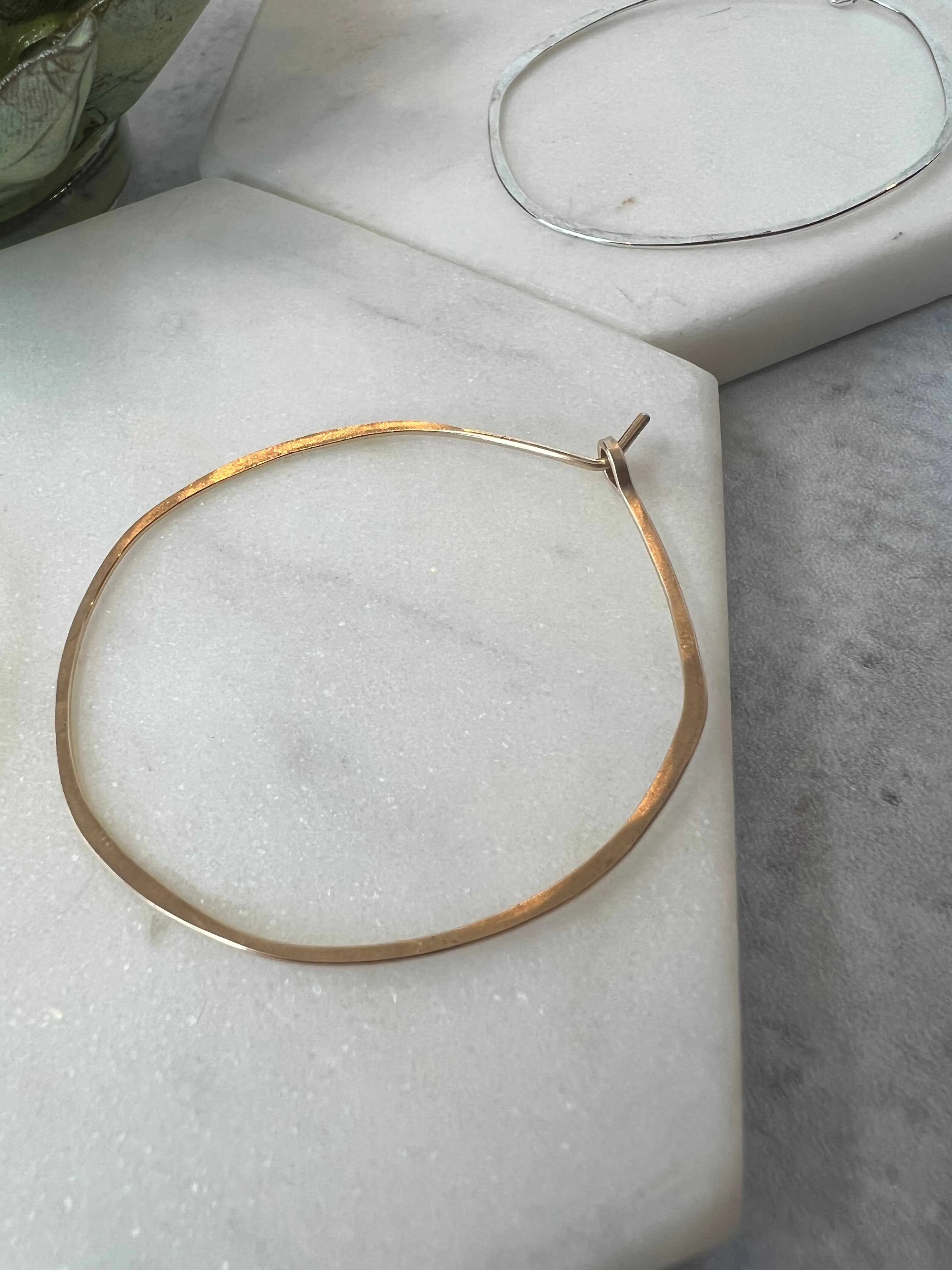 Organic Circles Hoop Earrings