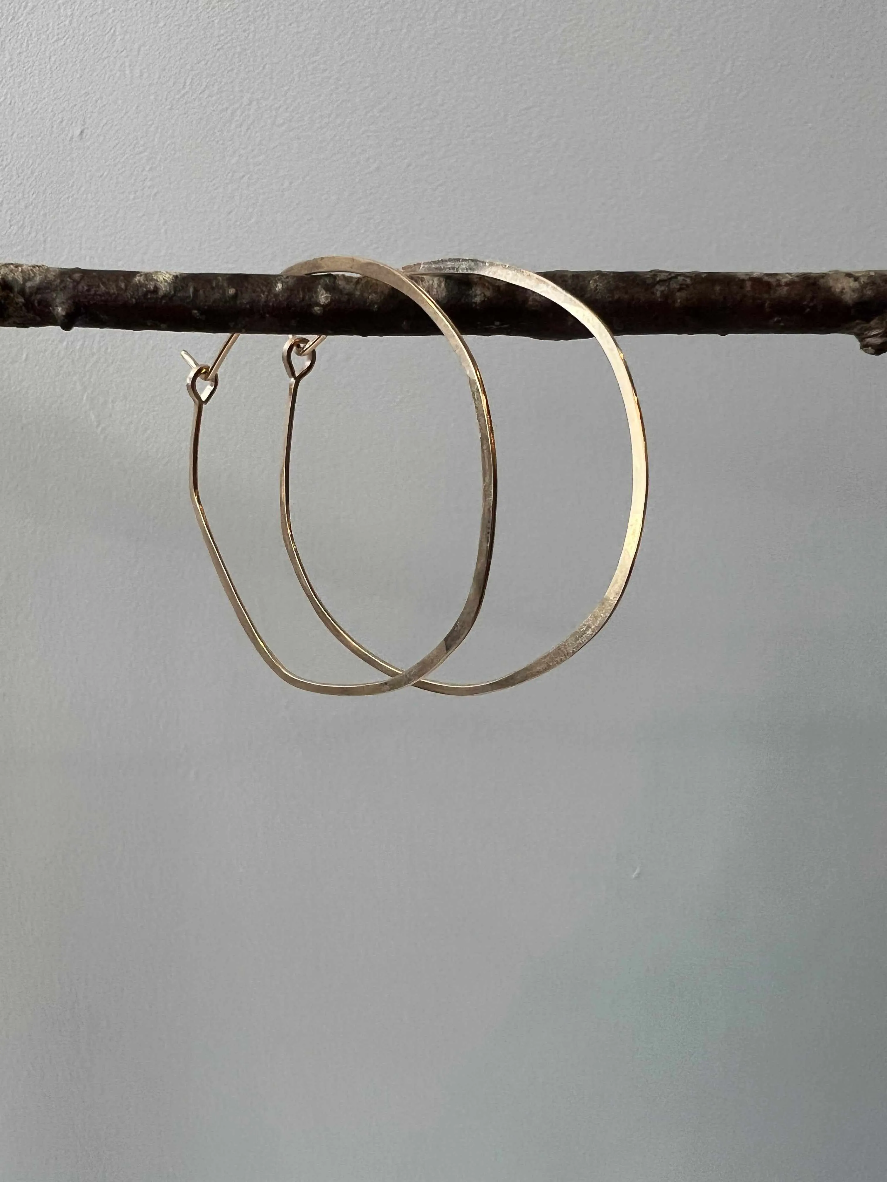 Organic Circles Hoop Earrings
