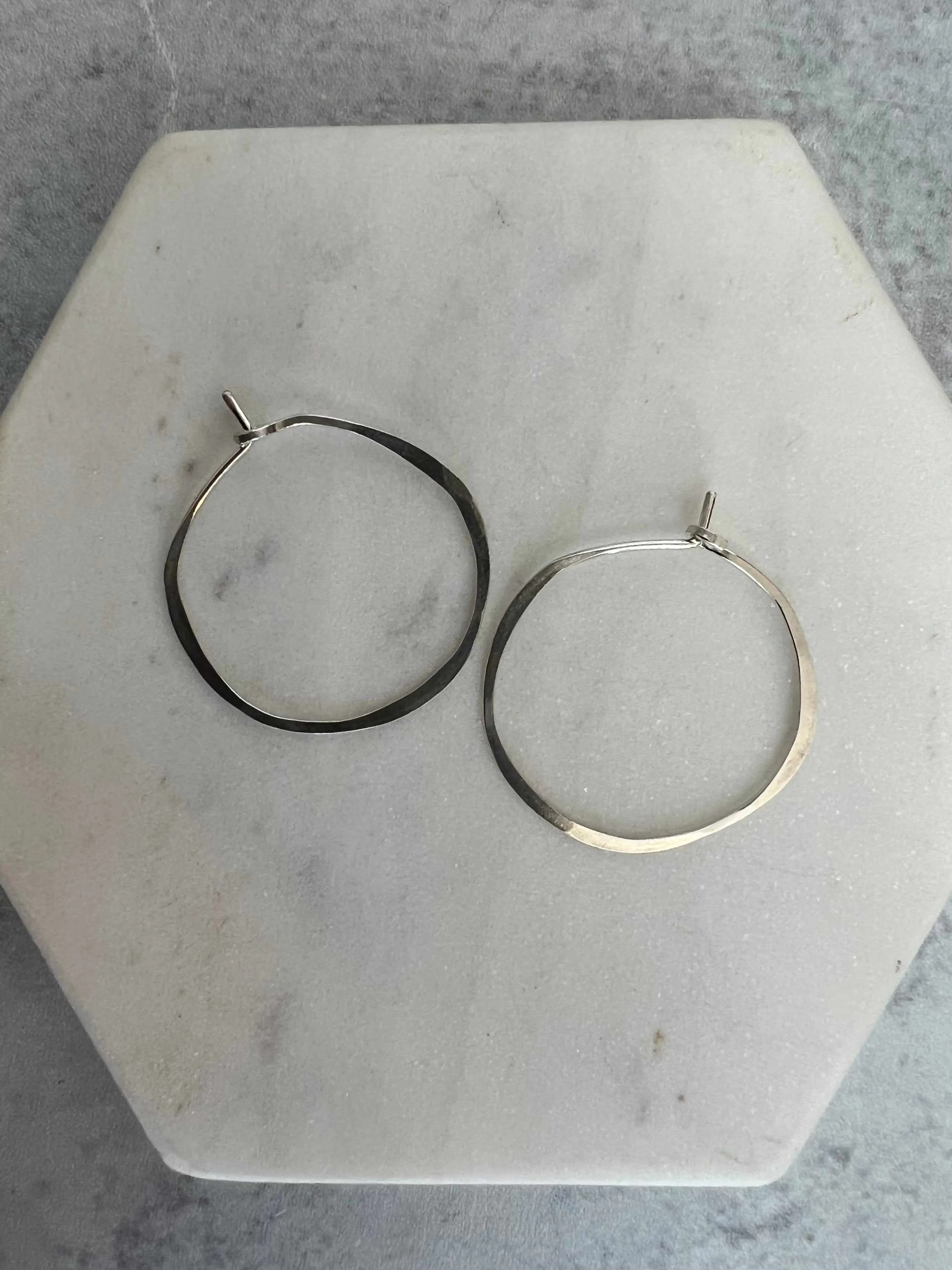 Organic Circles Hoop Earrings