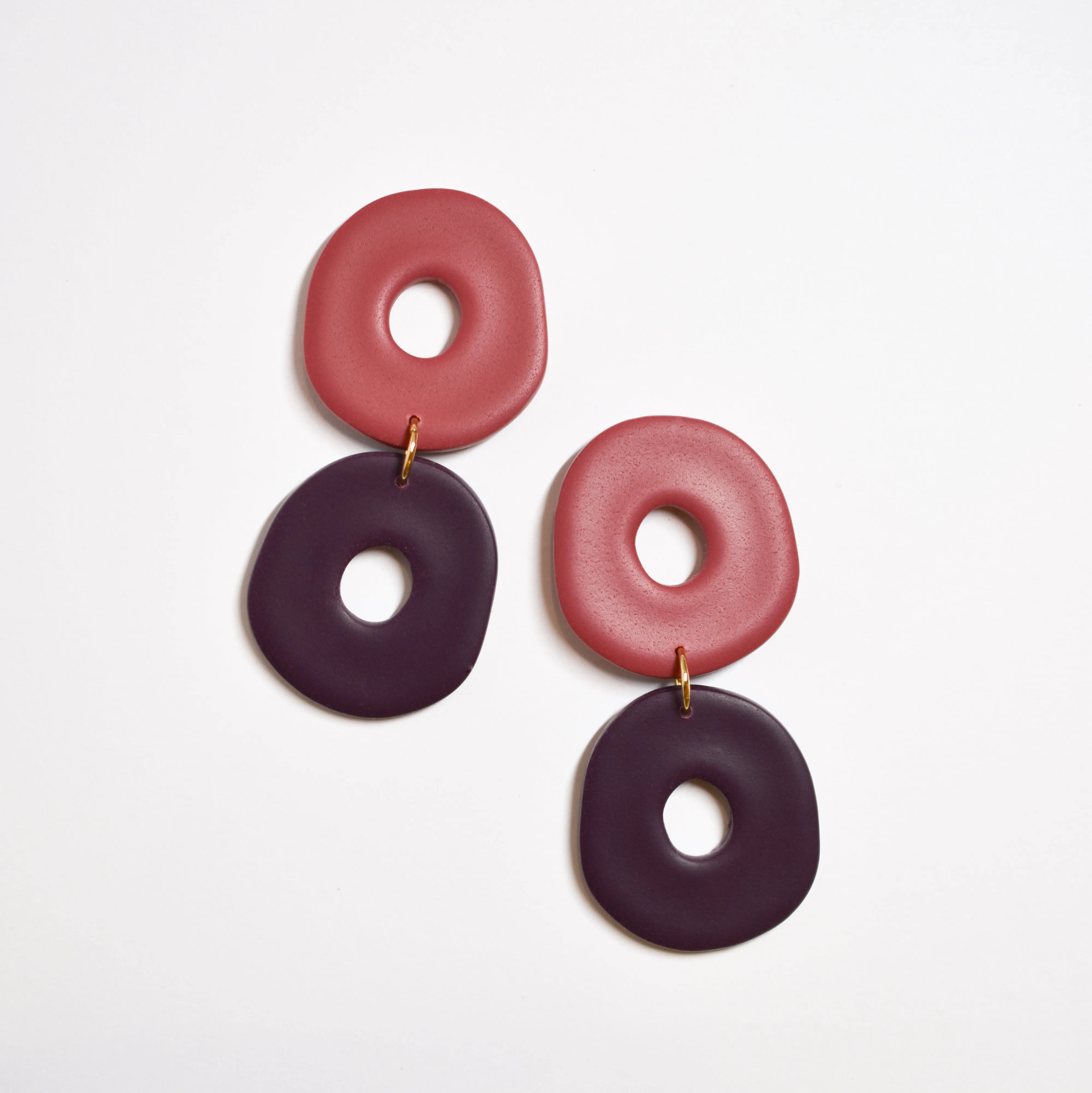 Organic Hoop Dangles
