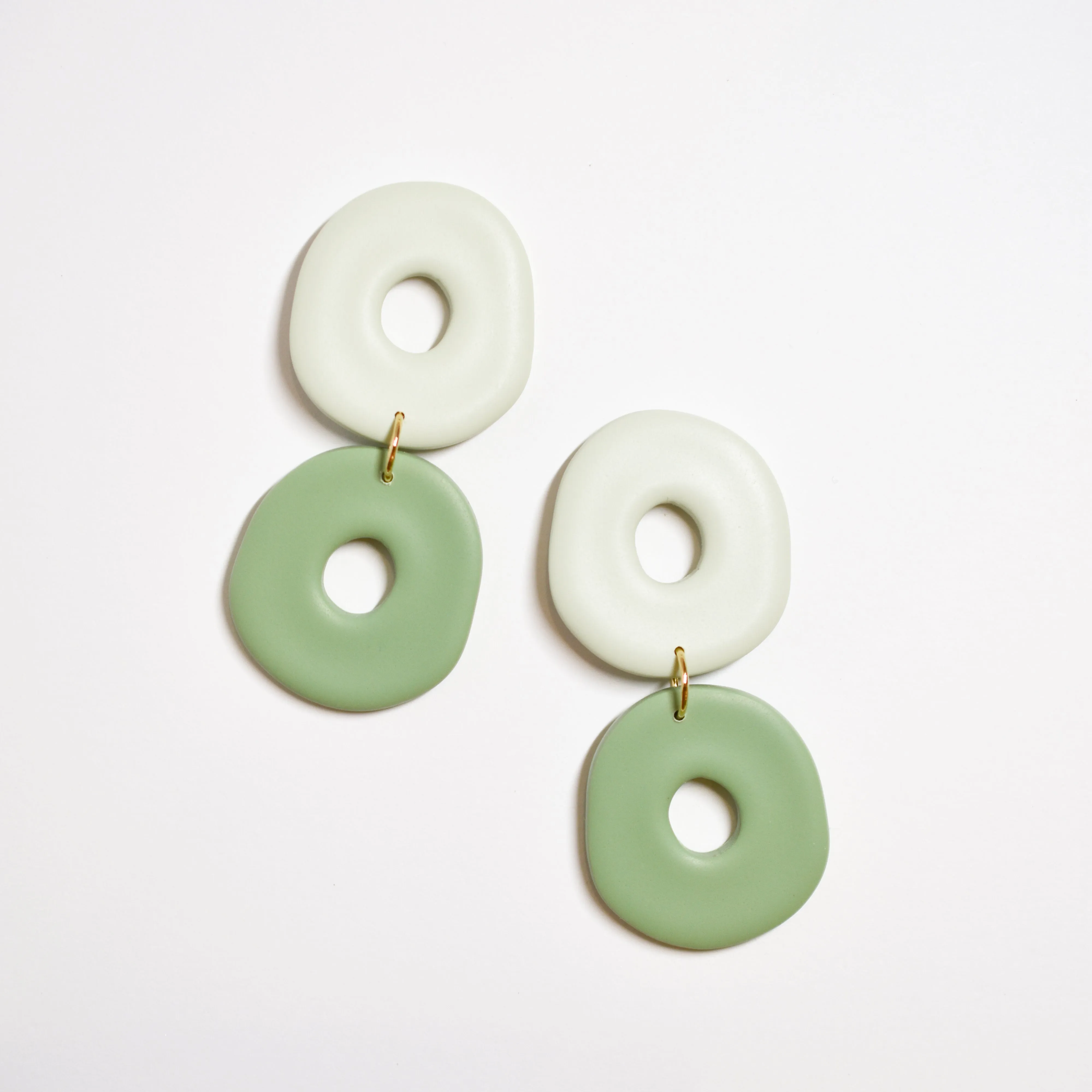 Organic Hoop Dangles