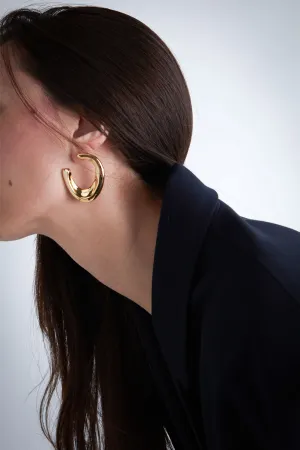 ORGANIC HOOP EARRING