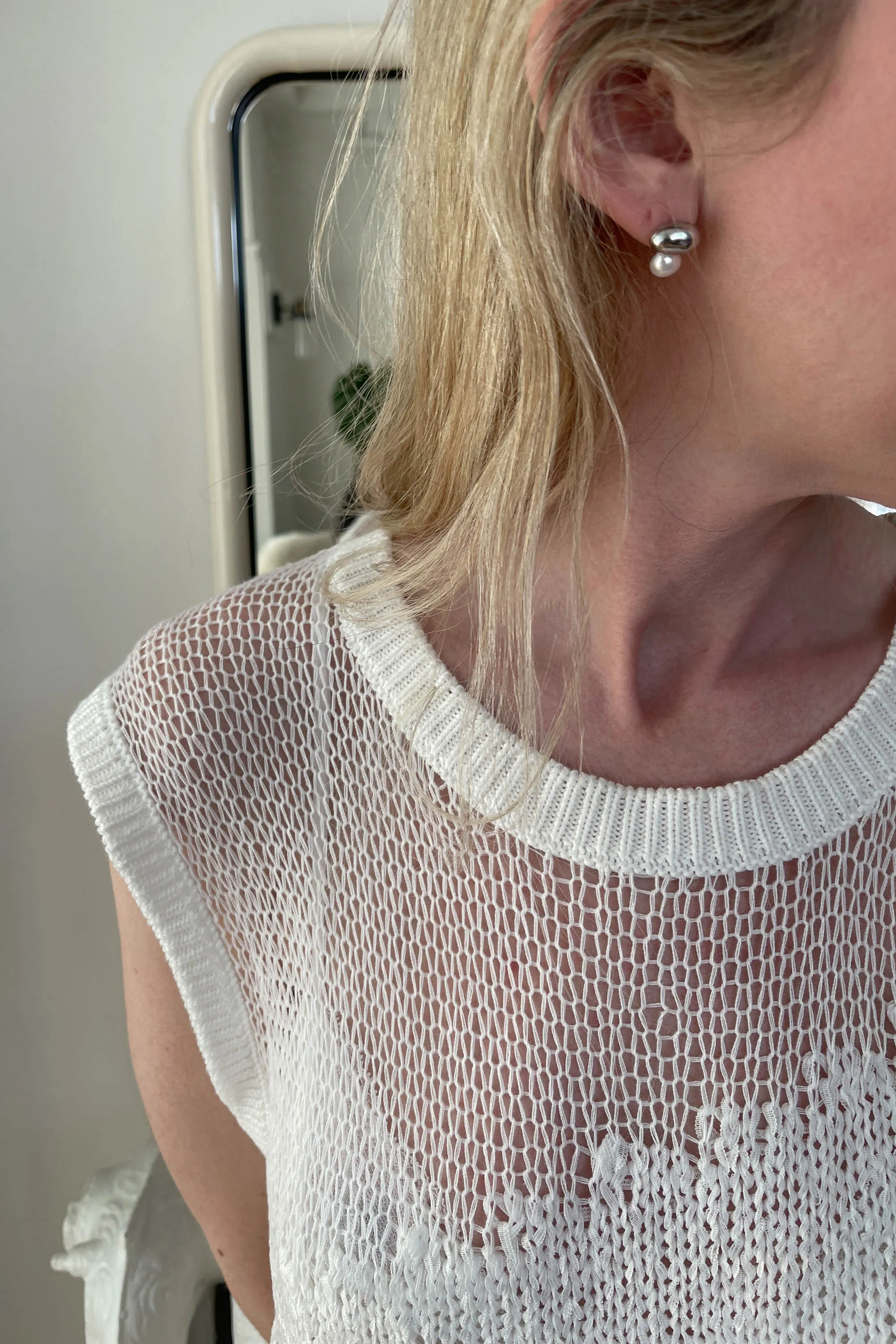 ORGANIC PEARL EARRING