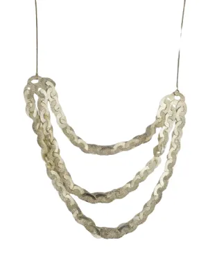 Oval Three Strand Statement Necklace