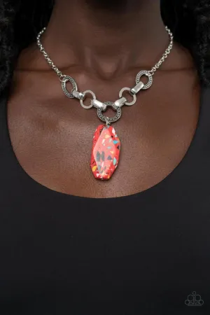 Paparazzi Necklace ~ Mystical Mineral - Red