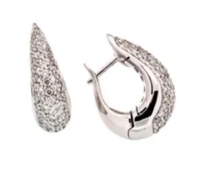 " Pave' of Diamonds Earrings "