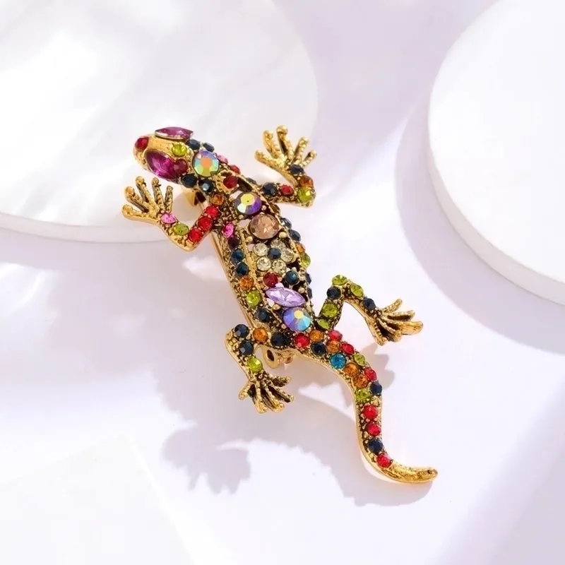 Retro Animal Alloy Inlay Rhinestones Women's Brooches