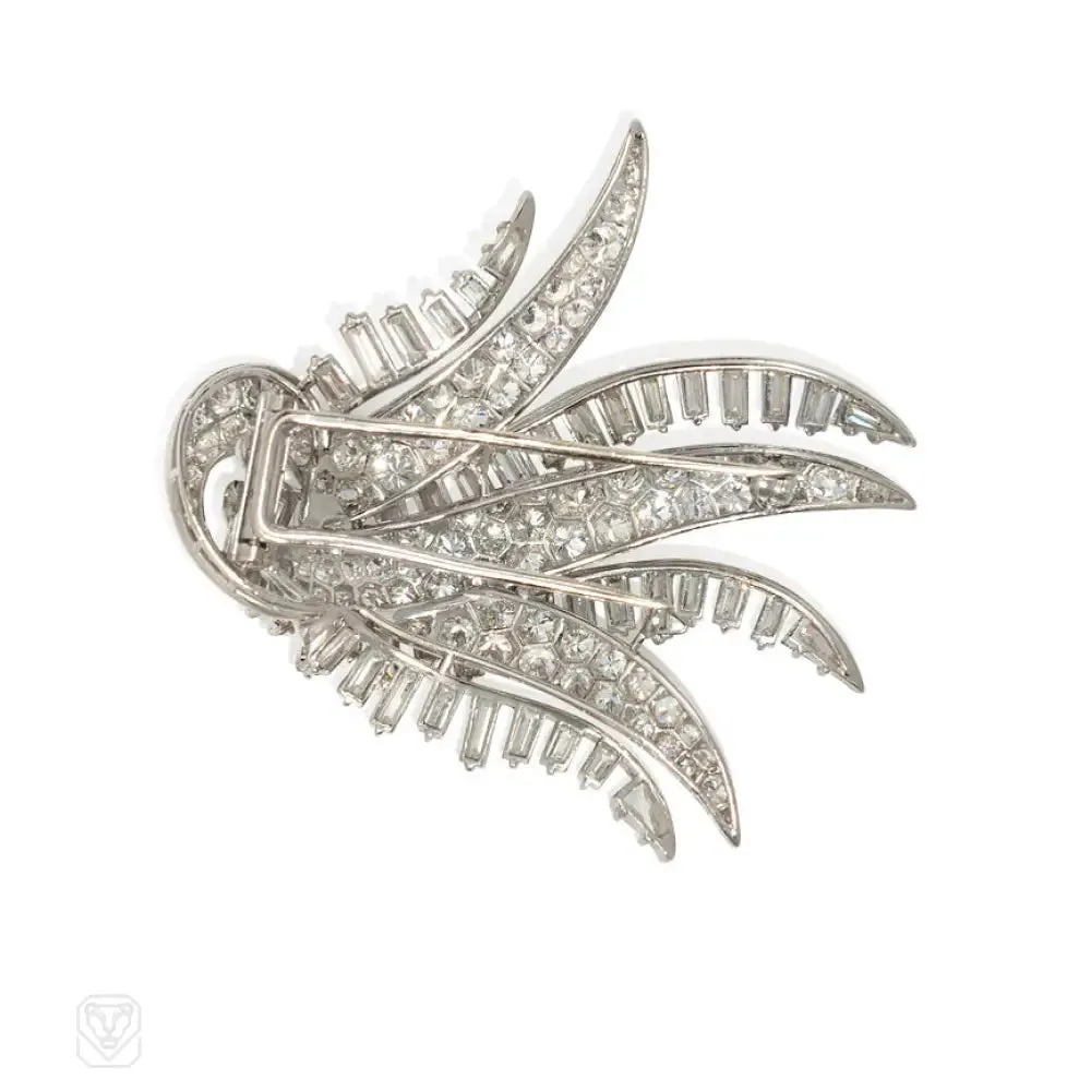 Retro diamond spray brooch