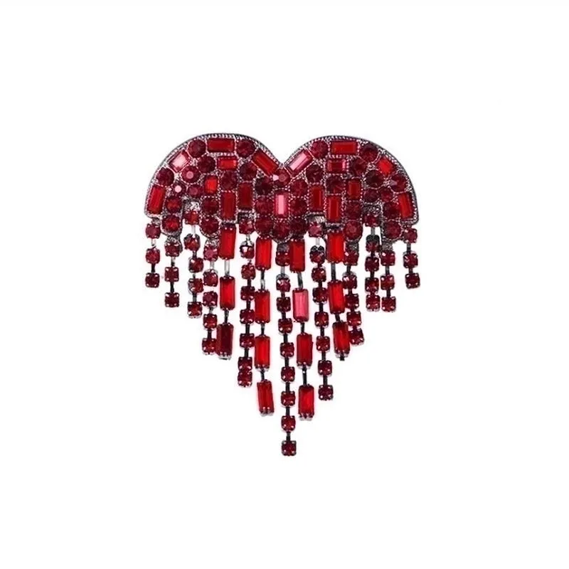 Retro Letter Moon Flower Alloy Inlay Artificial Gemstones Women's Brooches