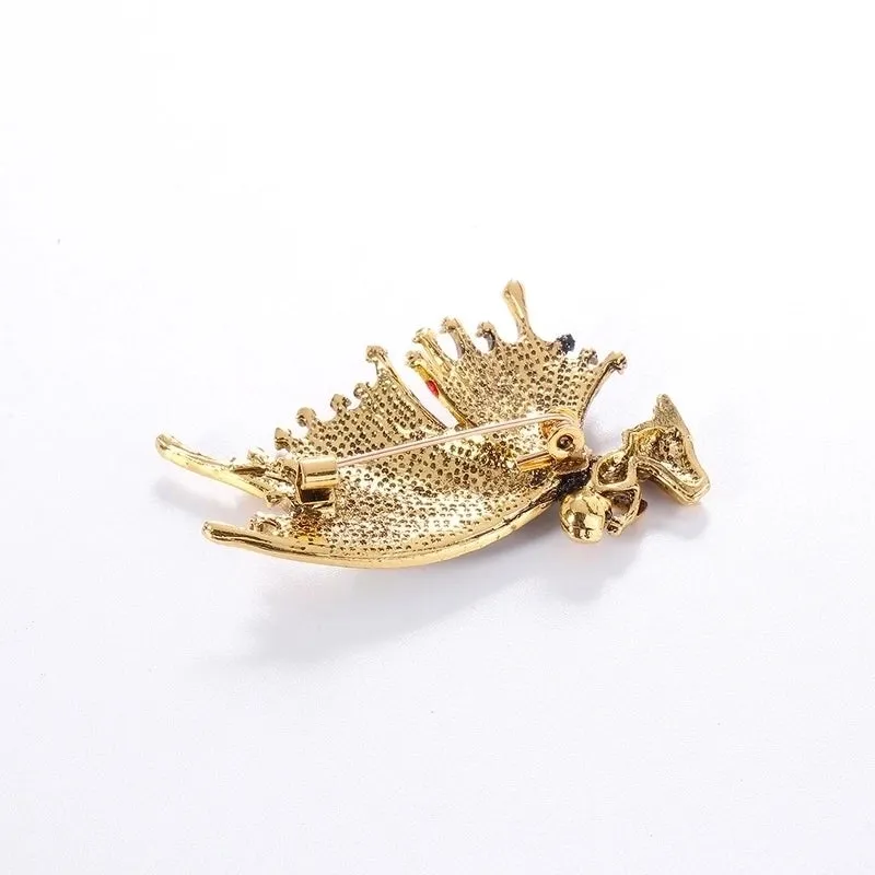 Retro Pin Animal Alloy Plating No Inlaid Men'S Brooches