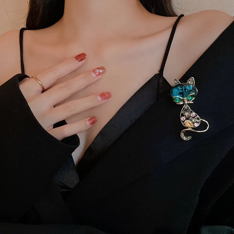 Retro Pin Animal Rhinestone No Inlaid Women'S Brooches