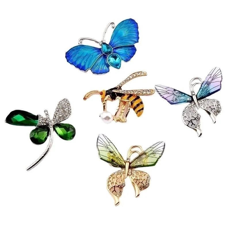 Retro Pin Dragonfly Butterfly Alloy Enamel Unisex Brooches
