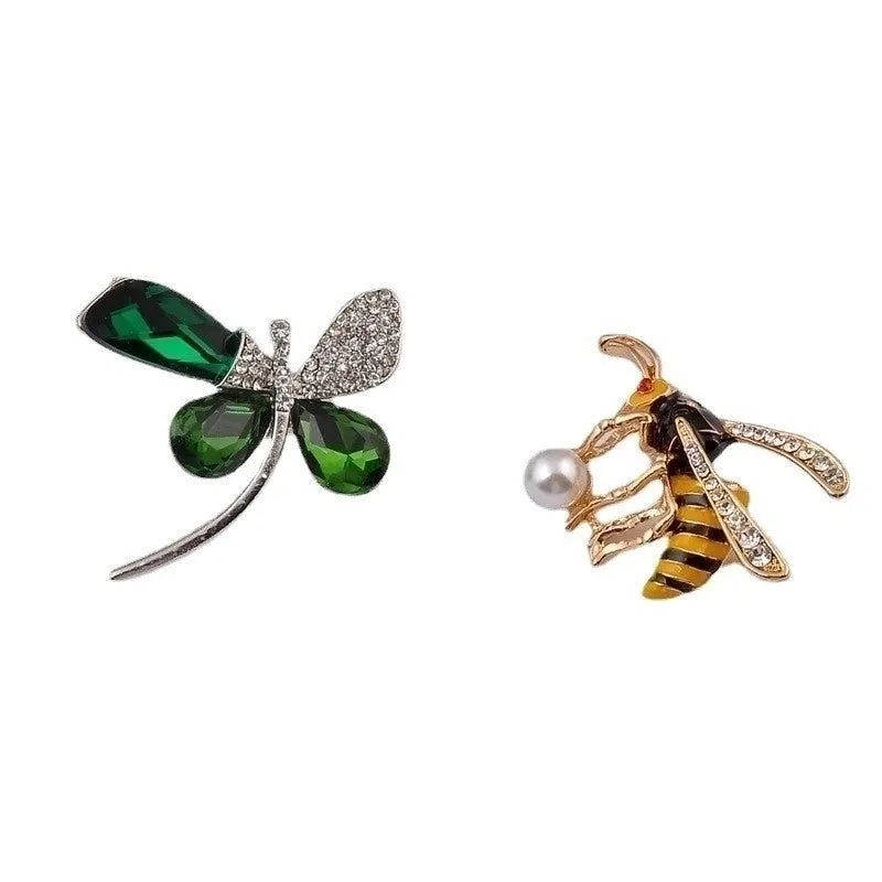 Retro Pin Dragonfly Butterfly Alloy Enamel Unisex Brooches